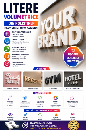 Outdoor - Litere volumetrice polistiren