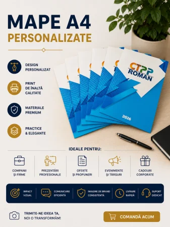 Tipografie - Mape A4 Personalizate