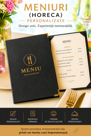 Tipografie - Meniu (HORECA) personalizat