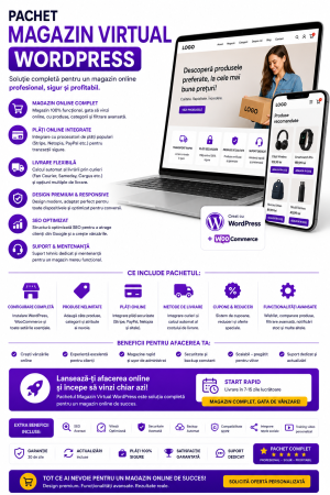 Web & IT - Pachet Magazin Virtual WordPres