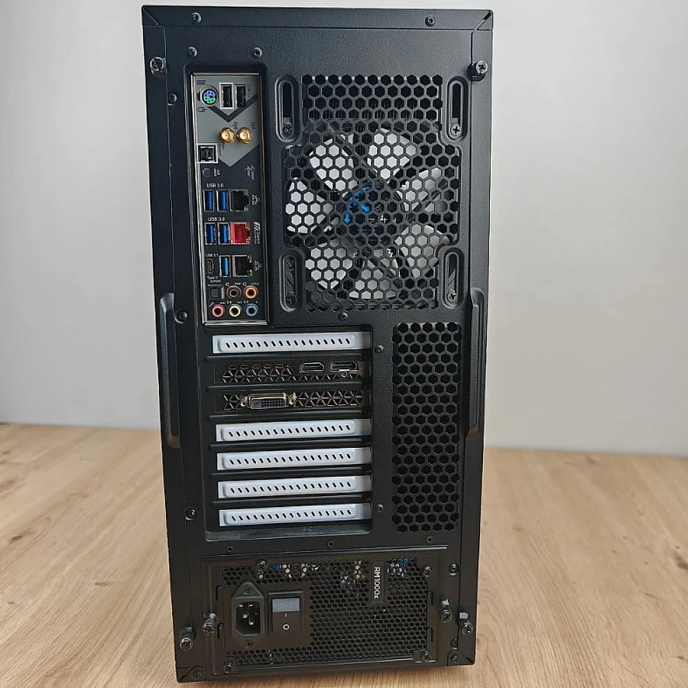 Sistem Tower Gaming, Procesor CORE I7 7800X 3.50 GHZ, Memorie RAM 32 GB HYPERX , SSD 256 GB NVME, Placa de baza ASUS STRIX X299-E GAMING, Cooler Noctua, Placa video Nvidia RTX 2060, Sursa Full modular [1]