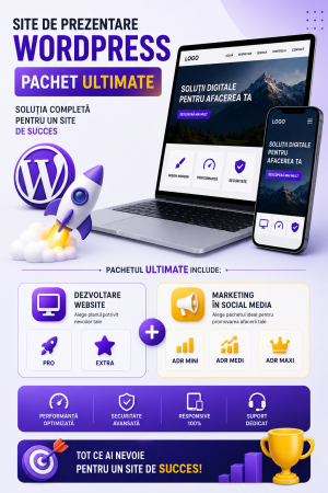 Web & IT - SITE de prezentare WordPress pachet ULTIMATE