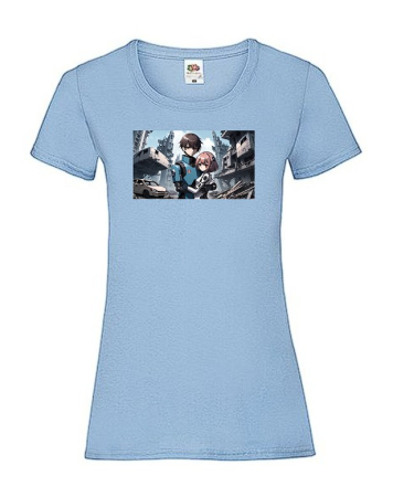 Tricouri - Tricou anime Sci-Fi Mecha and Android - Android couple 2