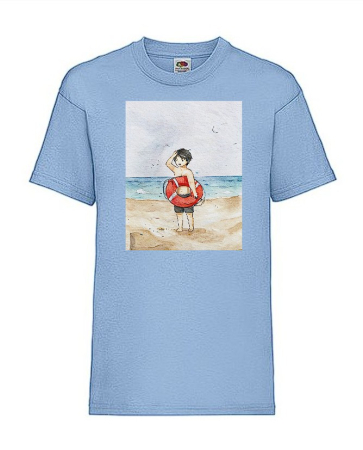 Tricouri copii si adolescenti - Tricou copii anime - Boy on the beach
