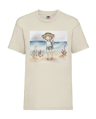 Tricouri copii si adolescenti - Tricou copii anime - Little girl with a hat