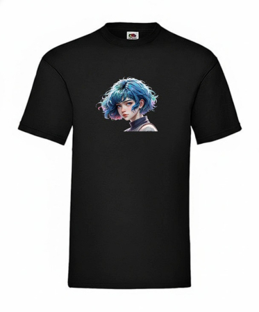 Chipuri / Anime Faces - Tricou Fata anime - Blue angel