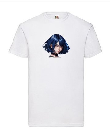 Chipuri / Anime Faces - Tricou Fata anime - Dark blue passion