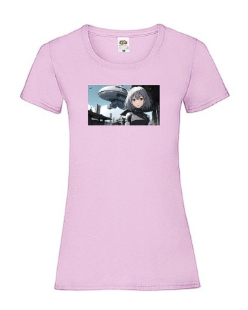 Anime Sci-Fi - Tricou Sci-Fi Future anime - Girl in the future