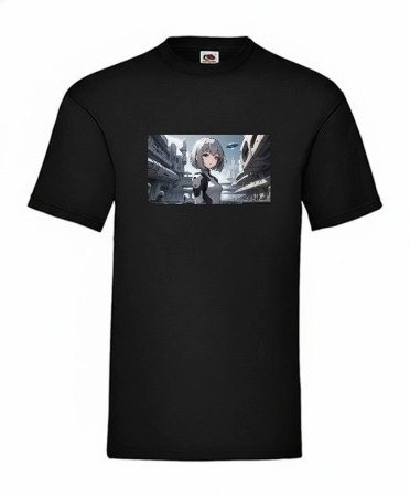 Anime Sci-Fi - Tricou SF Future anime - Tech city girl