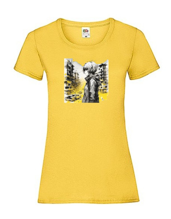 Anime Sci-Fi - Tricou SF Future anime - Yellow ruins