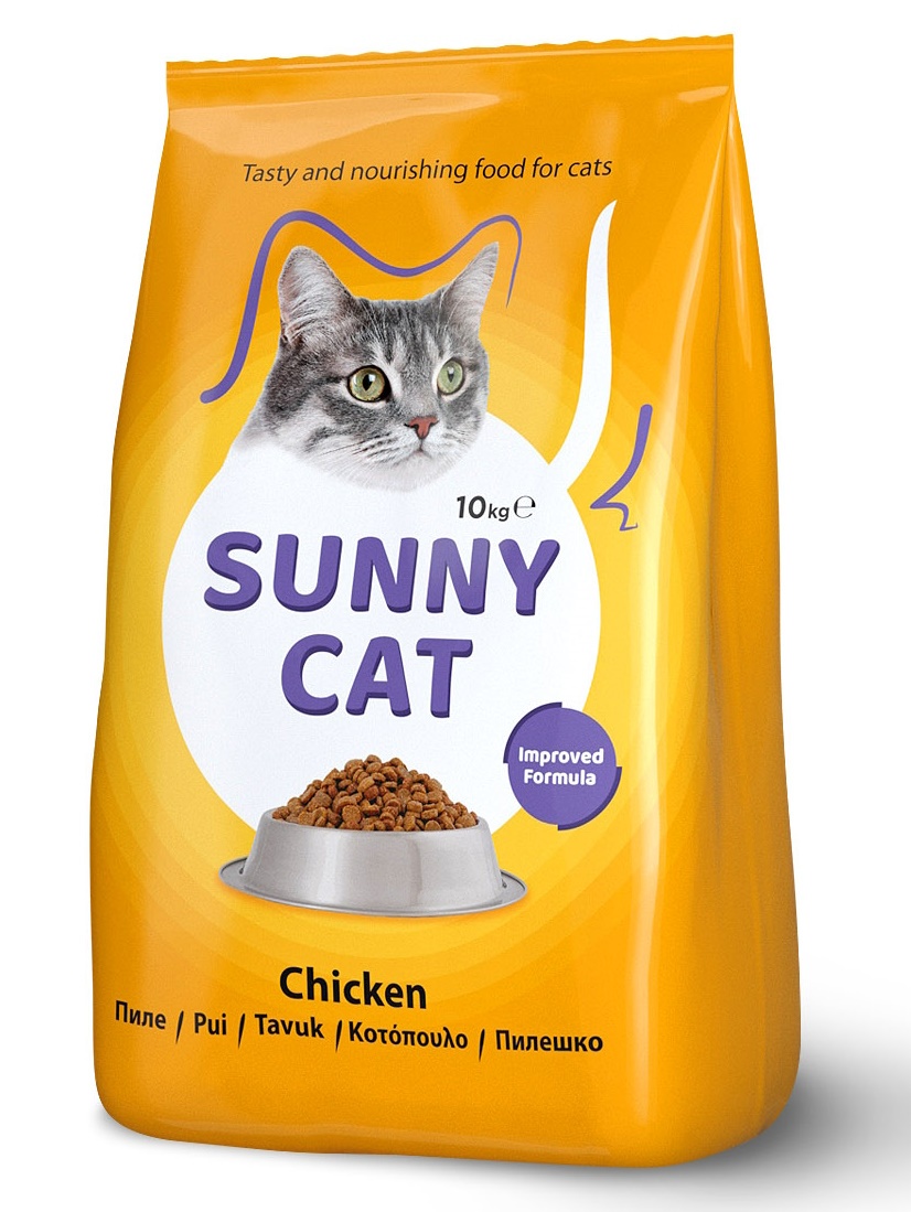 Hrana uscata completa Sunny Cat Chicken pentru pisici adulte - cu carne de pui, 10 Kg [1]