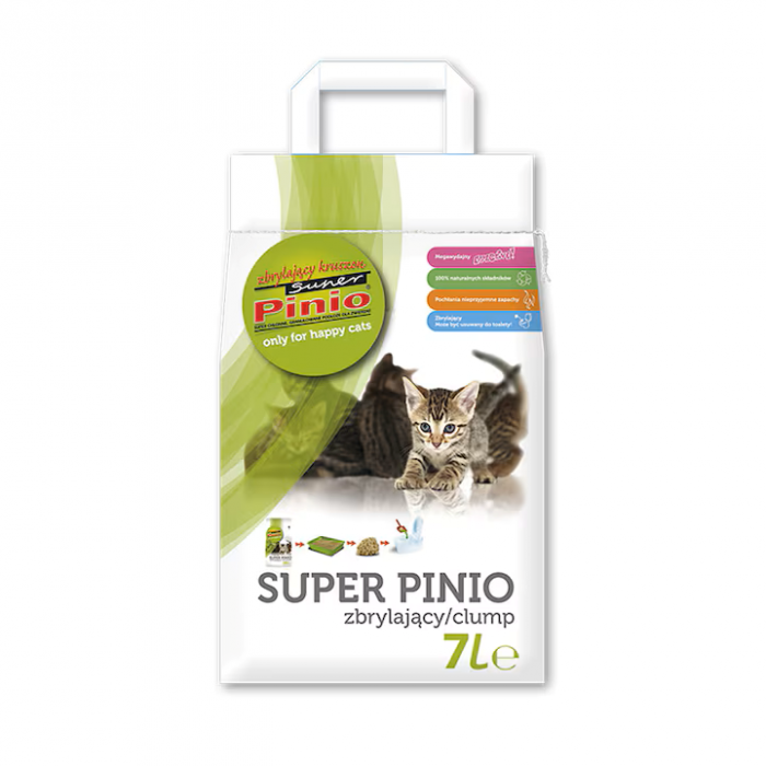 Asternut igienic pentru pisici Super Pinio - Natural, 7l [1]