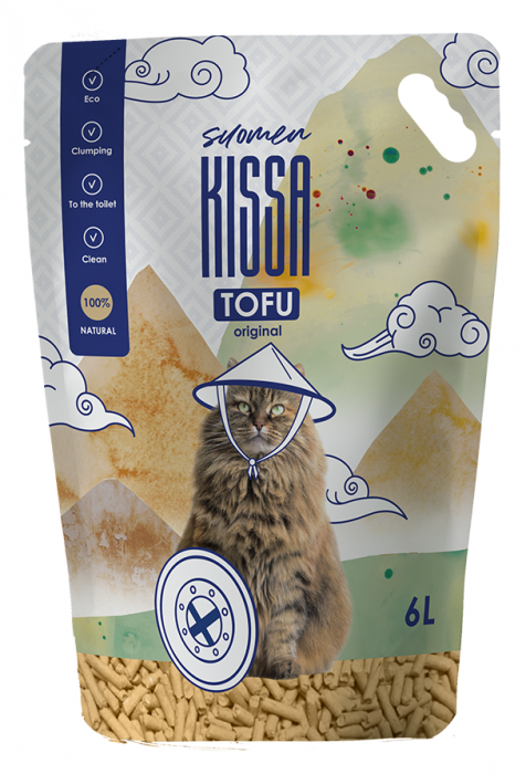 Asternut igienic Suomen Kissa pentru pisici, Tofu - Original,  6L/2.5kg [1]