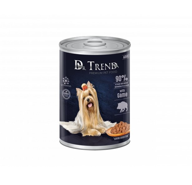 Hrana umeda completa Dr.Trend Premium pentru caini adulti - Vanat in sos delicat, 400g [1]