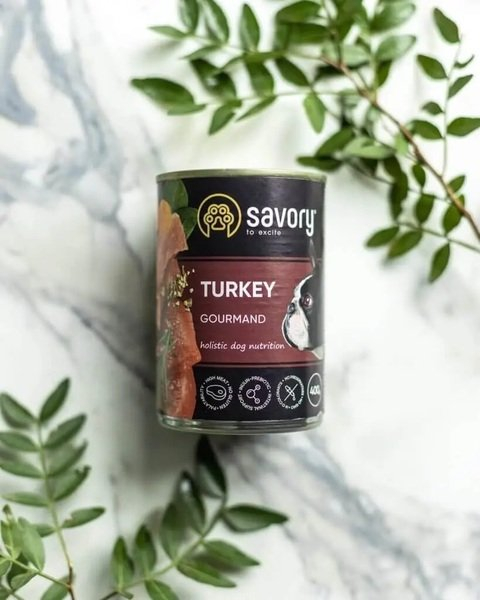 Hrana umeda completa Savory pentru câini adulți de toate rasele - cu carne de curcan, 400g [2]