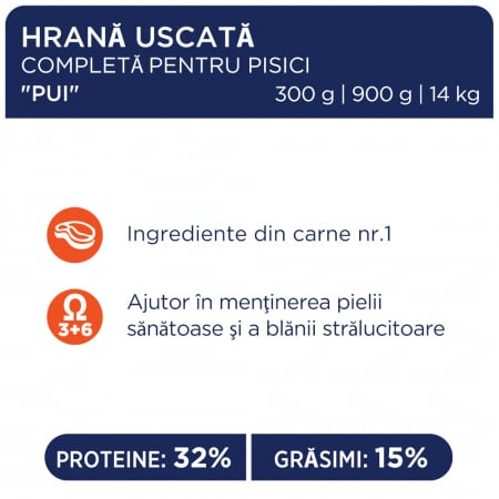 Hrana uscata completa Club 4 Paws Premium pentru pisici - Pui, 14 kg [3]