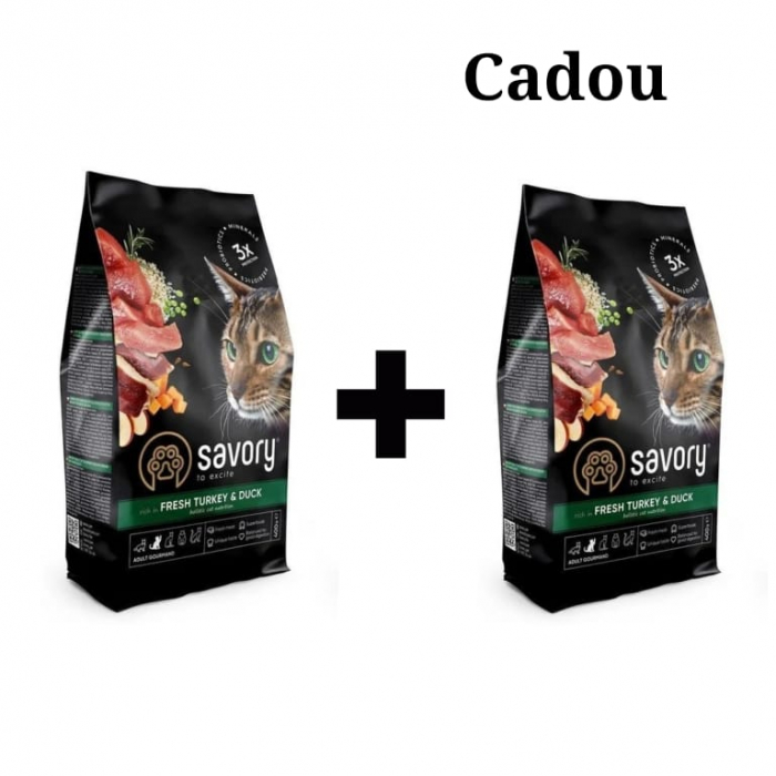 Hrană uscată completa Savory pentru pisici sterilizate - cu carne proaspătă de miel și pui, 8 kg [1]