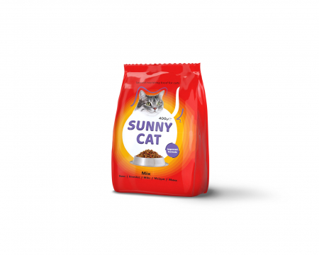 Hrană Uscata - Hrana uscata completa Sunny Cat Mix pentru pisici - cu carne de pui si ficat, 400g