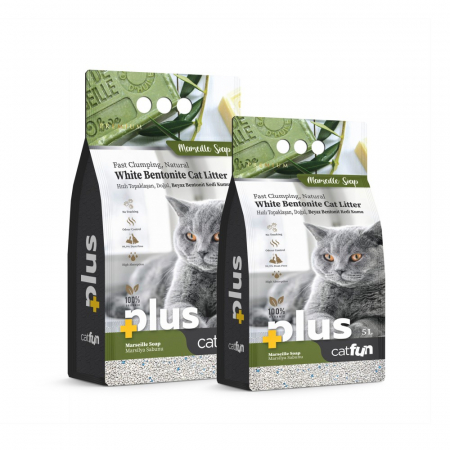 Asternut igienic bentonita Catfun Plus pentru pisici - Marselle Soap, 10l [1]