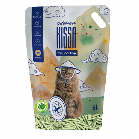 Asternut Igienic - Asternut igienic Suomen Kissa pentru pisici, Tofu - Aloe Vera, 6L/2.5kg
