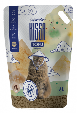 Asternut Igienic - Asternut igienic Suomen Kissa pentru pisici, Tofu - cu aroma de cafea, 6L/2.5kg