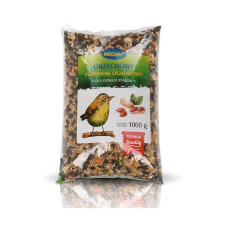 Păsări - Deliciu de gradina cu nuci pentru pasari, Megan, 1kg
