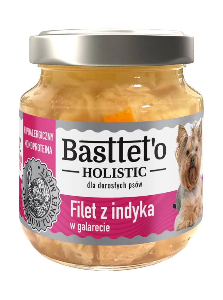 Hrana Umeda - Hrană Monoproteică Basttet'o Holistic pentru caini - File de Curcan în galette, 130g