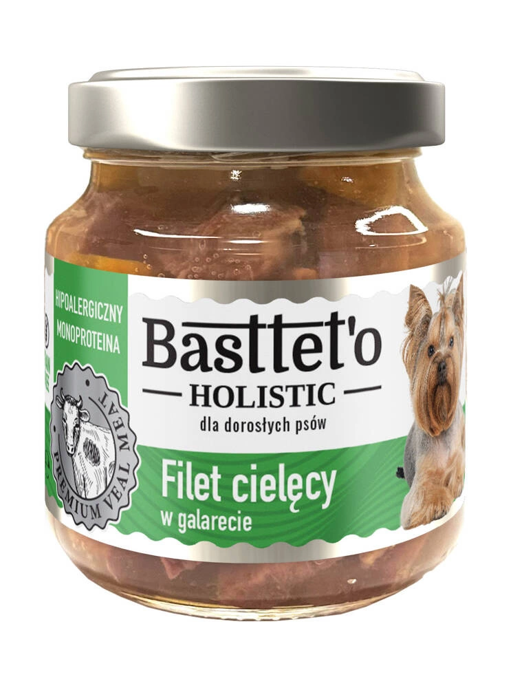 Hrana Umeda - Hrană Monoproteică Basttet'o Holistic pentru caini - File de Vitel în galette, 130g