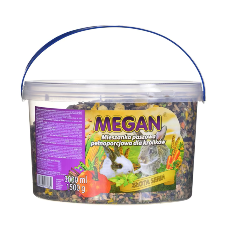 Rozătoare - Hrana pentru iepuri Megan - Multicolor, 3l