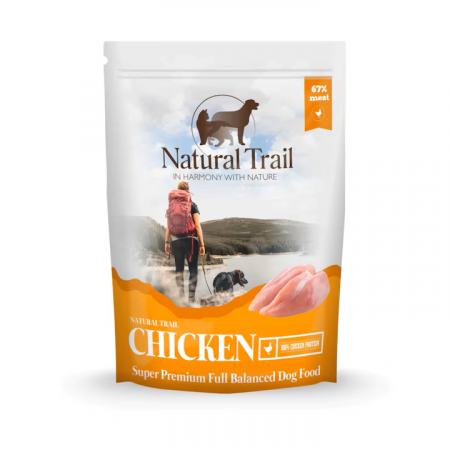 Hrana Pentru Caini - Hrana umeda completa Natural Trail pentru caini adulti - Pui, 500g