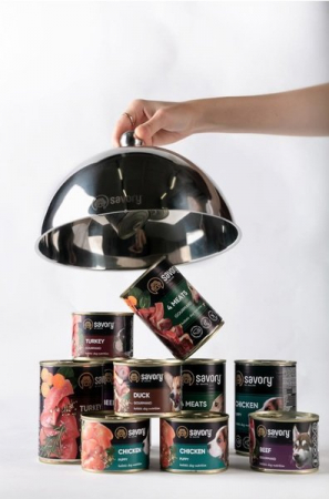 Hrana umeda completa Savory pentru câini adulți de toate rasele - cu 4 tipuri de carne,100g [2]