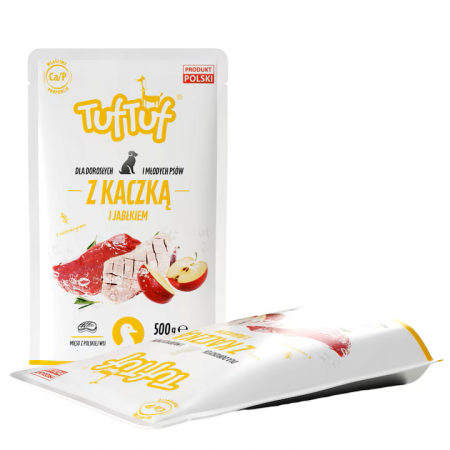 Hrana Umeda - Hrană umedă completa Tuf Tuf pentru câini - Carne de rață, 300 g