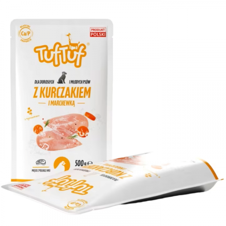 Hrana Pentru Caini - Hrana umeda Tuf Tuf pentru caini - Carne pui, 300g