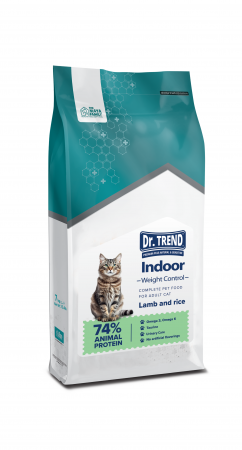 Hrană Uscata - Hrana uscata completa Dr.Trend Super Premium Indoor pentru pisici - Miel si orez, 7kg