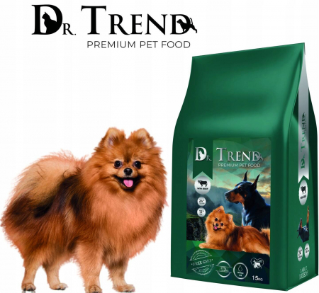 Hrana uscata completa Dr.Trend Premium pentru caini adulti de talie mica - cu vita, 15 kg [2]