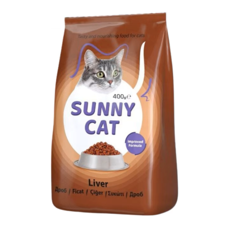Hrană Uscata - Hrana uscata completa Sunny Cat Liver pentru pisici - Ficat, 400g