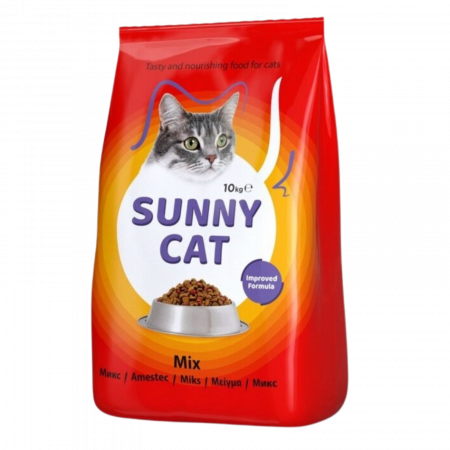 Hrană Uscata - Hrana uscata completa Sunny Cat pentru pisici adulte - Mix, 10 Kg