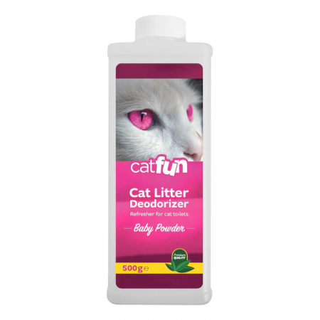 Neutralizator - Neutralizator mirosuri litiera Catfun Deodorizer Baby Powder, 0.5kg