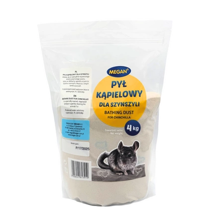 Rozătoare - Nisip de baie Megan pentru chinchilla, 4 kg