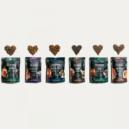 Recompense Savory cu efect antiparazitar pentru câini - cu ton și usturoi sălbatic, 200 g [1]