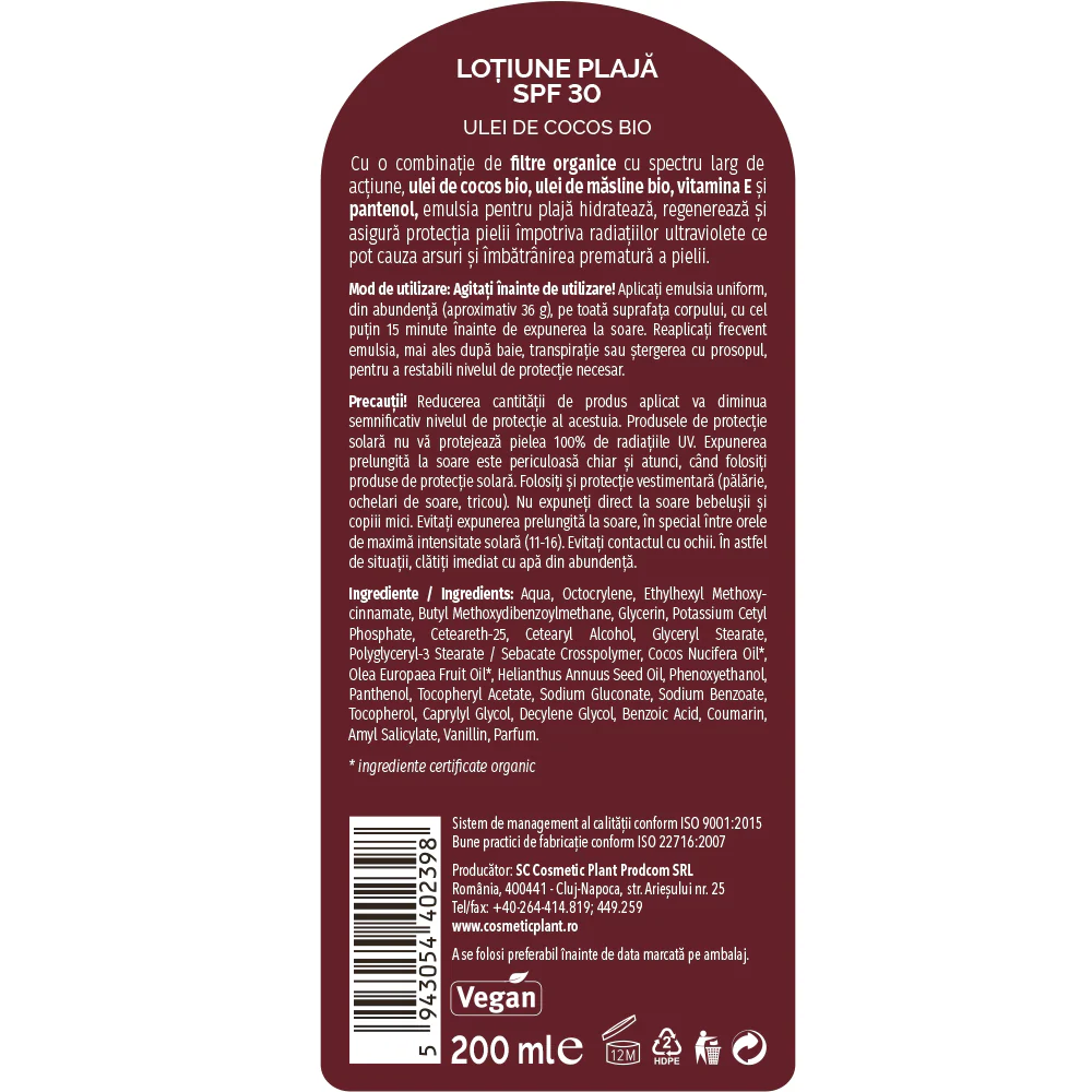 Emulsie plajă SPF 30 [3]