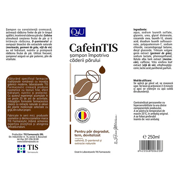 Șampon împotriva căderii părului Q4U CafeinTIS [2]