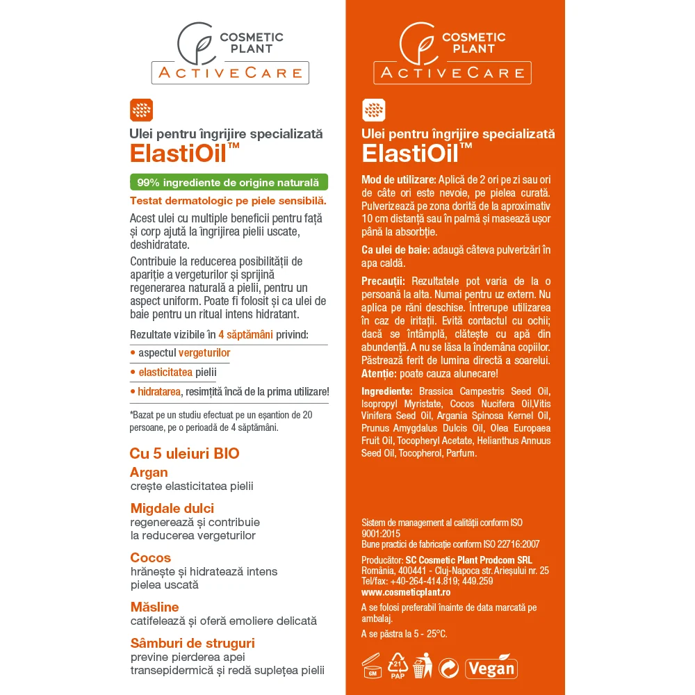 Ulei pentru îngrijire specializată - ElastiOil [4]