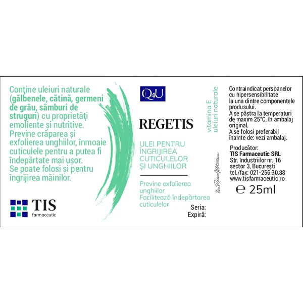 Ulei pentru îngrijirea cuticulelor și unghiilor RegeTIS [2]