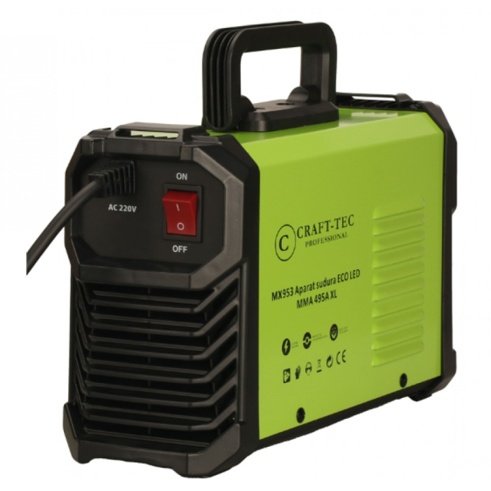 Aparat sudura CRAFT-TEC ECO LED MMA 495A XL, cablu 3m MX953 [3]