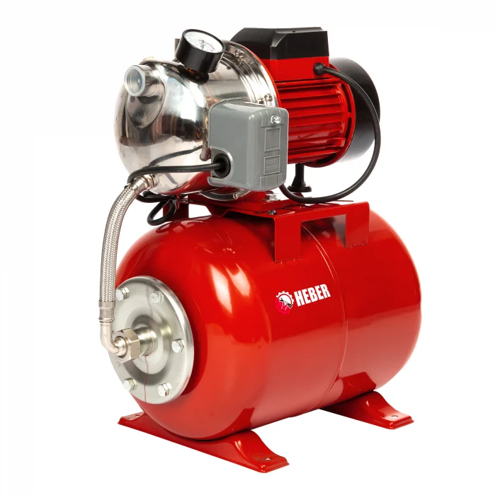 Hidrofor de Mare Putere Heber® HBR-1805 AUTOJS80, 1000W, Vas 24L, 50 l/min, Pompă Inox [6]