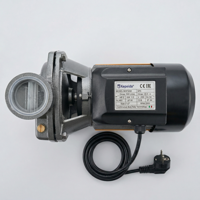 Pompa de apa de suprafata KEPEIDA MHF5AM, 1.5 kW, debit max 500 Litri/minut, inaltime maxima 22.5 metri, bobinaj 100% cupru, tehnologie si design italian [2]