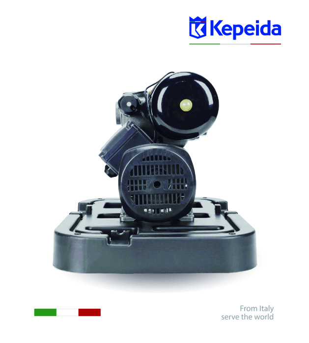 Pompă de apă de suprafață KEPEIDA PM70-600ZKR, 600 W, debit max 50 Litri/minut, înălțime maximă 40 metri, bobinaj 100% cupru, tehnologie și design italian [4]