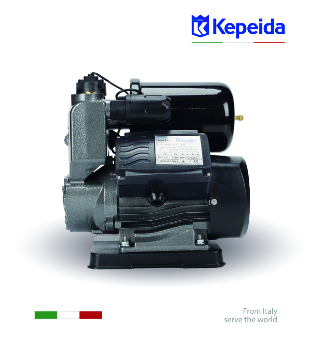 Pompă de apă de suprafață KEPEIDA PM80-800Z, 800 W, debit max 60 Litri/minut, înălțime maximă 45 metri, bobinaj 100% cupru, tehnologie și design italian [3]