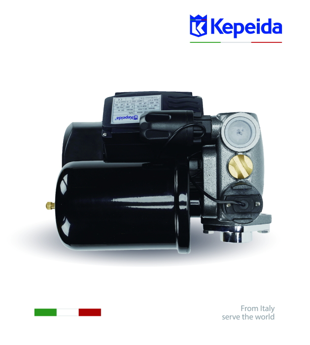 Pompă de apă de suprafață KEPEIDA PM80-800Z, 800 W, debit max 60 Litri/minut, înălțime maximă 45 metri, bobinaj 100% cupru, tehnologie și design italian [5]